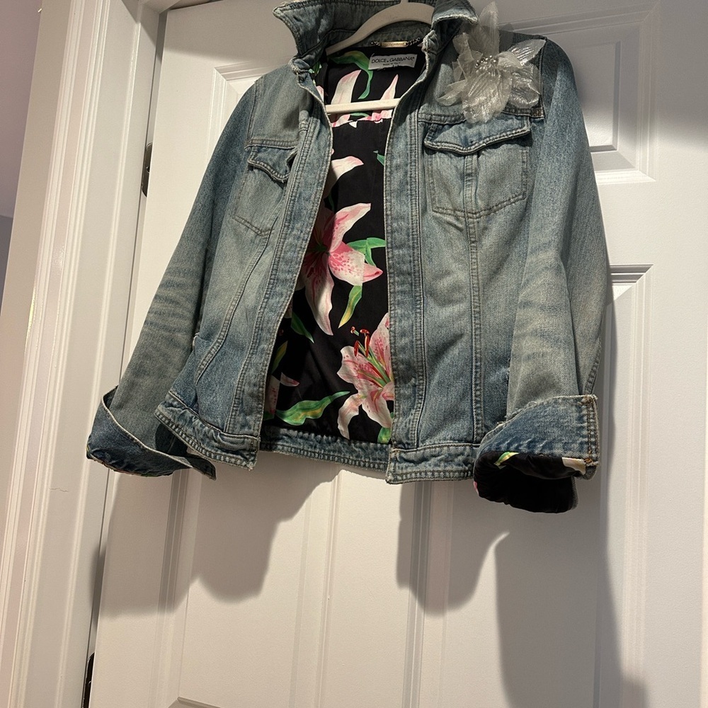 Dolce & Gabbana Black Floral Lining Jacket - Picture 5 of 10